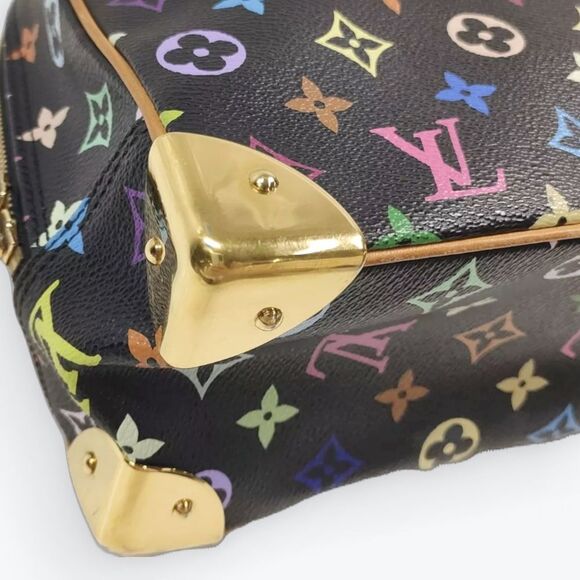 Auth Louis Vuitton Black Monogram Trouville Murakami Multicolor - Picture 10 of 15